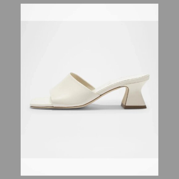 Aeyde NIB ALE Metallic Mule Sandals (Orig.$480) w/tax (Size 7B/37EU) Color-Cream - Picture 1 of 8